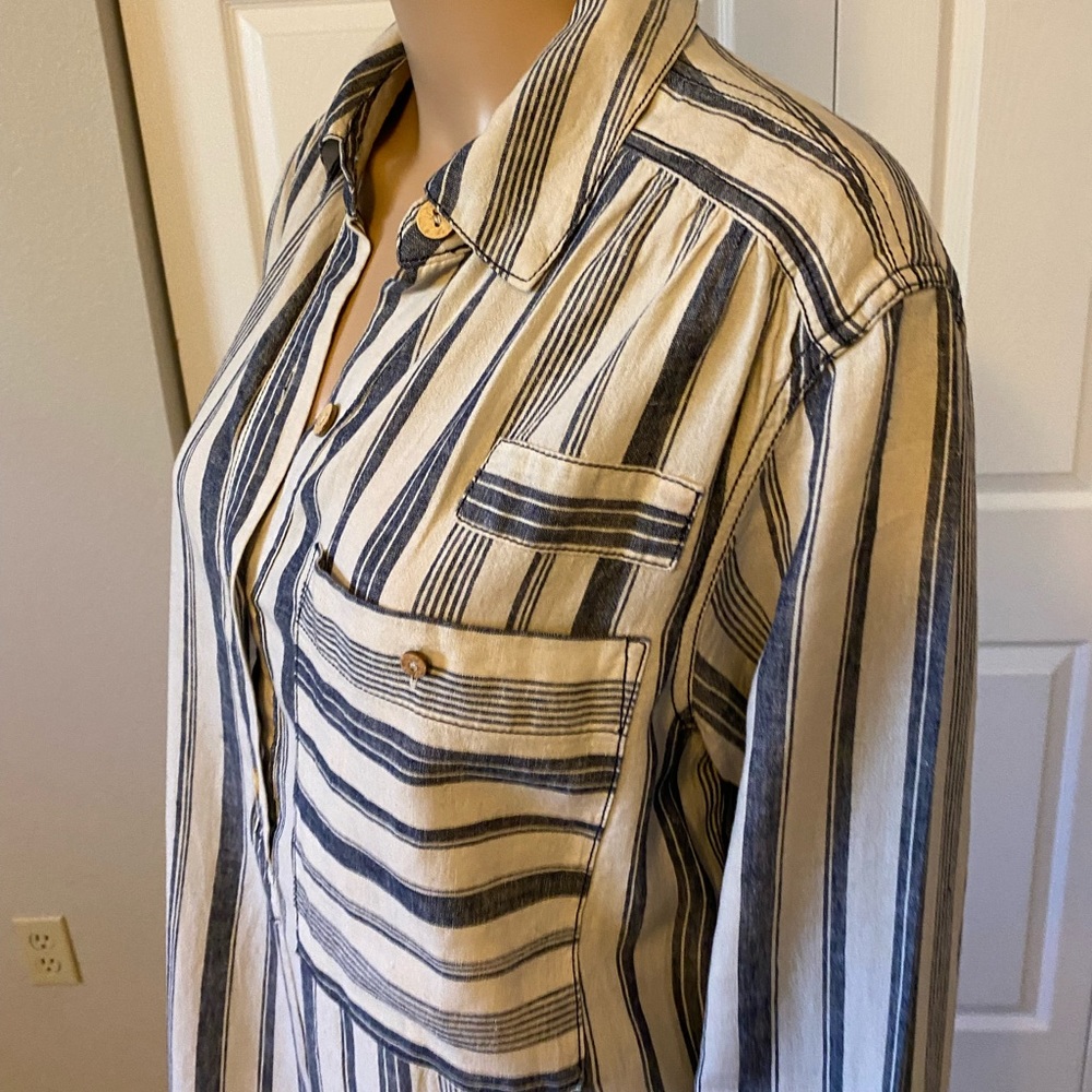 Free People Linen Shirt XS